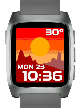 Cool Weather watch face